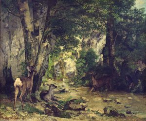 The Return of the Deer to the Stream at Plaisir-Fontaine